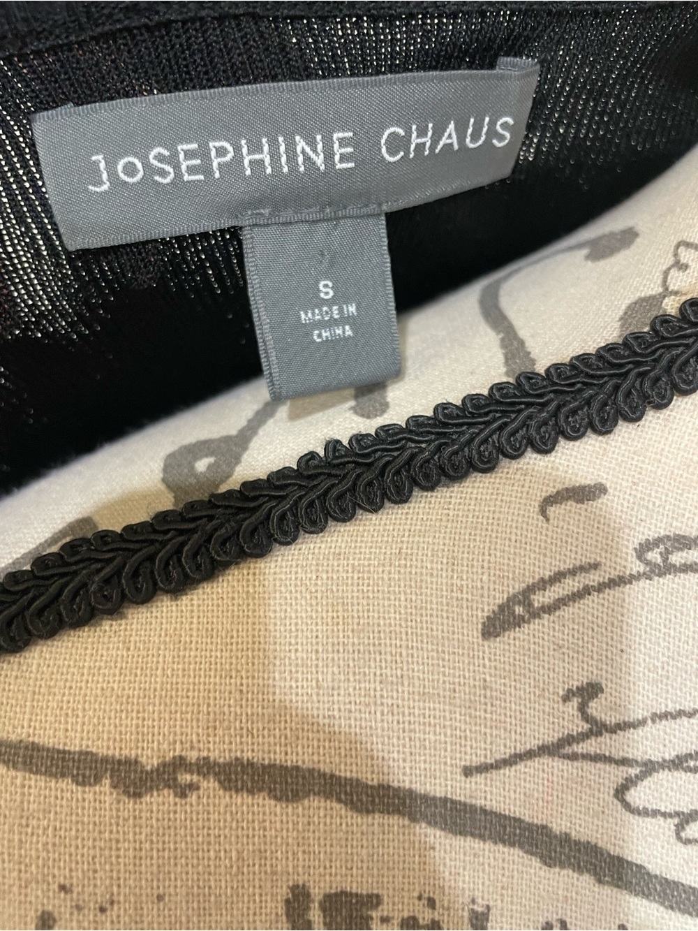 Josephine Chaus Black Knit Button Front Cardigan Top Size Small - Picture 7 of 9